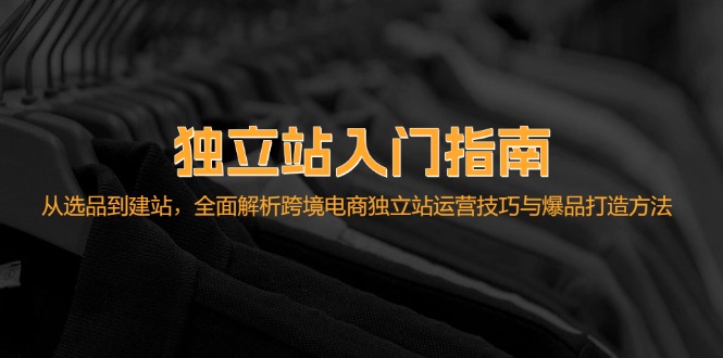 独立站入门指南：从选品到建站，全面解析跨境电商独立站运营技巧与爆品… -1